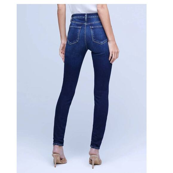 L'Agence Marguerite High Skinny Jeans in Dark Vintage Size 25 NWT